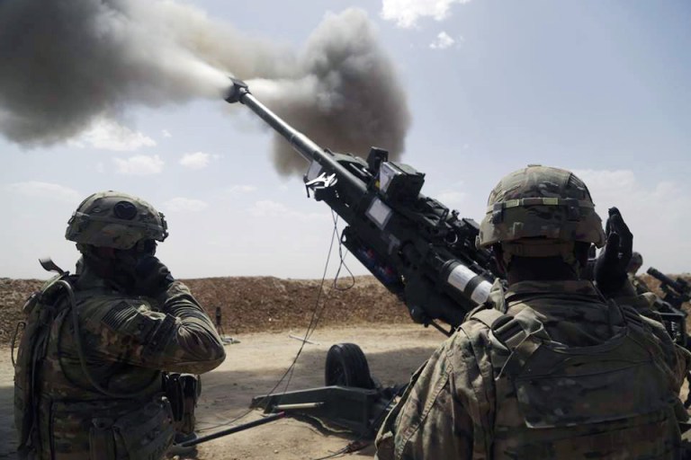 While there are times it makes sense to broadcast a military strategy, defense analysts said Donald Trump has a point when he says that the U.S. should not be sharing its plans for retaking Mosul in Iraq. (U.S Army photo by Sgt. Paul Sale via AP)