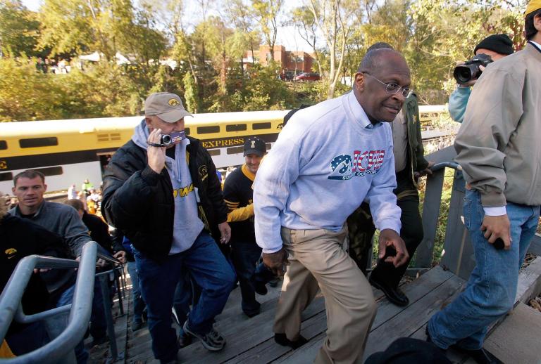 ‘Cain train’ rolling through Iowa