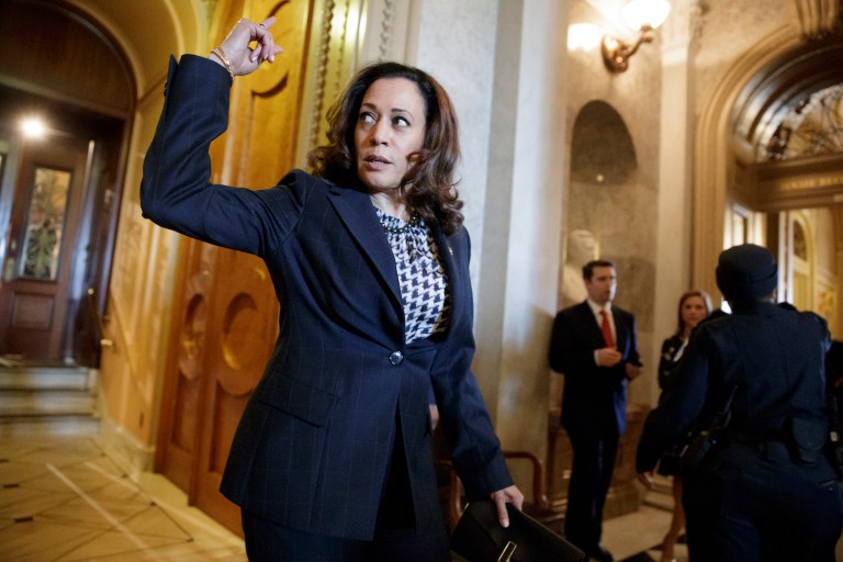 The lawsuit alleges that Sen. Harris abused her authority as California's attorney general. (AP Photo/J. Scott Applewhite)