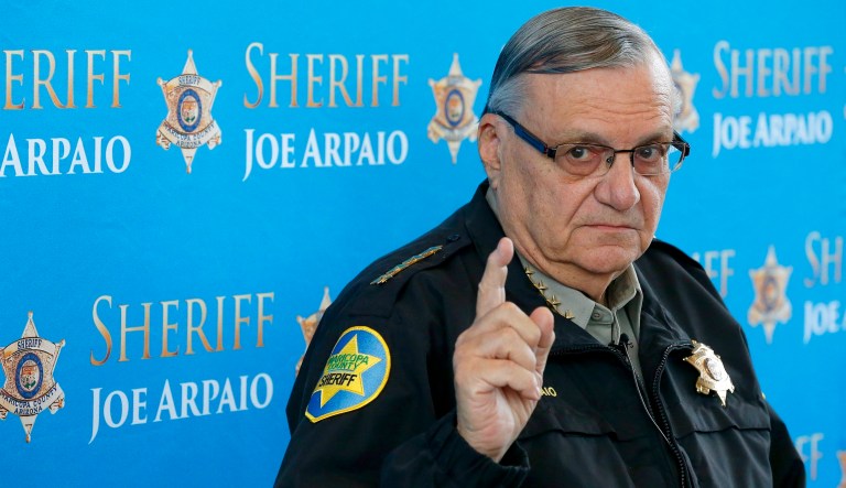 Former Maricopa County Sheriff Joe Arpaio will definitely face off with fellow pro-Trump Republican Kelli Ward, but also presumably with the more establishment Rep. Martha McSally, in the upcoming GOP Senate primary in Arizona. (AP Photo/Ross D. Franklin)
