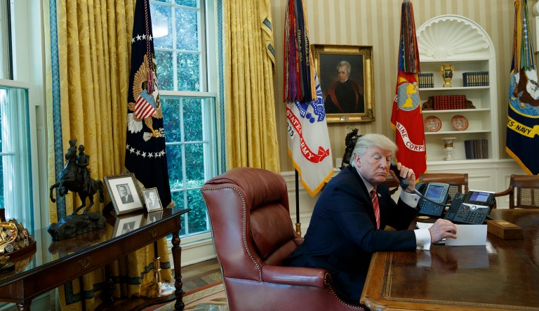 Mattis said the warning was having the desired effect on Damascus. (AP Photo/Evan Vucci)