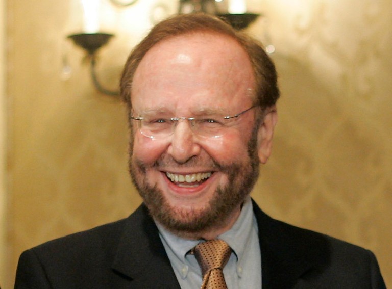 FILE - In this May 25, 2005 file photo, Tampa Bay Buccaneers team owner and president Malcolm Glazer smiles at the announcement of Tampa Bay being awarded the 2009 Super Bowl, during the NFL's Spring Meetings at the Ritz-Carlton Hotel in Washington. Glazer, the self-made billionaire who owned the NFL's Tampa Bay Buccaneers and English soccer's Manchester United, has died.  He was 85. The Bucs said Glazer died Wednesday, May 28, 2014.  (AP Photo/J. Scott Applewhite, File)