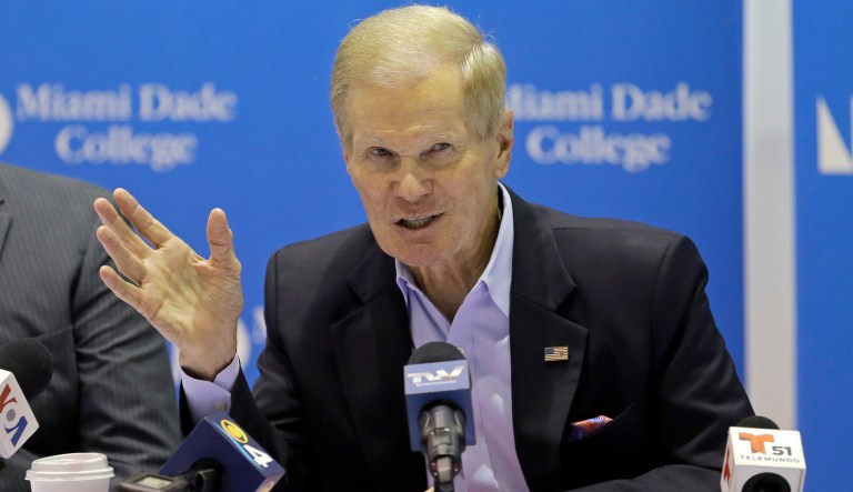 Sen. Bill Nelson's office said the senator never received a call from the White House, though Sen. Marco Rubio and five Democratic senators from other states are slated to attend the 3 o'clock meeting. (AP Photo/Alan Diaz)