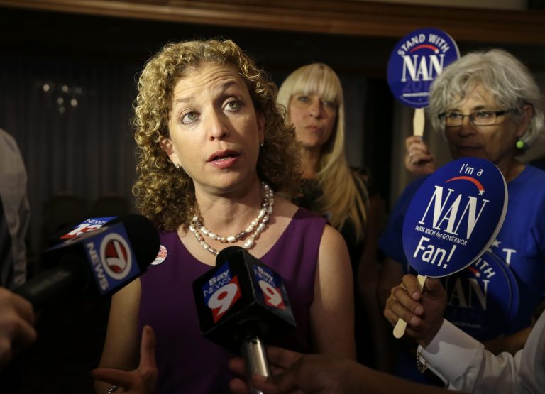 Democratic National Committee Chairwoman and Congresswoman Debbie Wasserman Schultz speaks to the news media Aug. 26 in Weston, Fla.Â Wasserman Schultz has also drawn ire for focusing on her political ambitions ahead of DNC goals.Â (AP Photo/Lynne Sladky)
