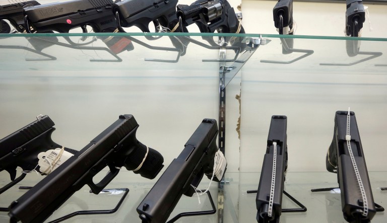 After a gunman killed more than 50 people in Las Vegas in the nationâs latest mass shooting, stocks in the gun industry rose. (AP Photo/Alan Diaz)