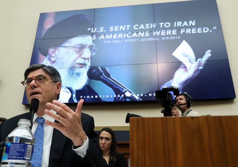 Treasury Secretary Jack Lew testifies on Capitol Hill in Washington, Thursday, Sept. 22, 2016, before the House Financial Services Committee. (AP Photo/Manuel Balce Ceneta)