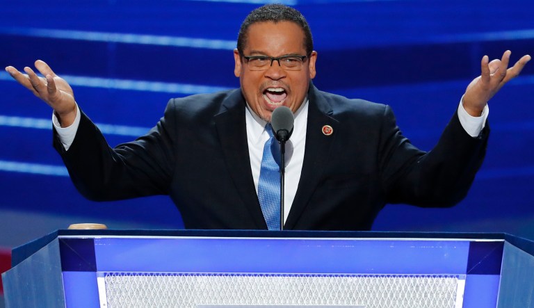 Rep. Keith Ellison, deputy chair of the Democratic National Committee, shared a picture of himself holding a copy of 