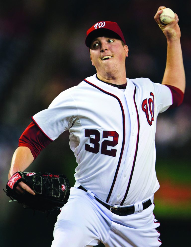 Washington Nationals pitcher Tom Gorzelanny started Tuesday's game in place of Gio Gonzalez, who the Nats rested to pitch their first postseason game. (AP photo)