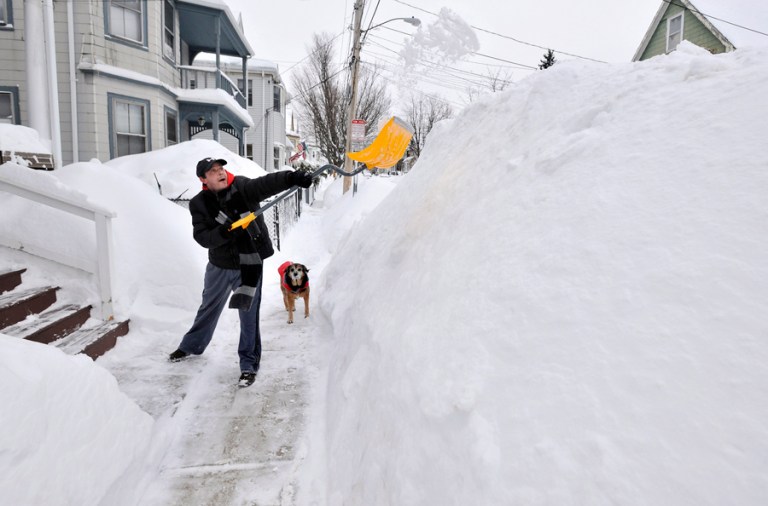 The amount of snow in the Northern Hemisphere in January 2016 ranked in the top 10 all time. (AP Photo/Josh Reynolds, File)
