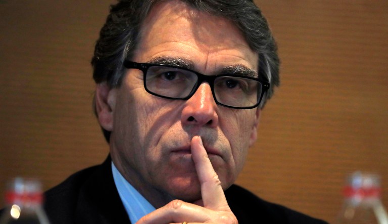 Meanwhile, the American Meteorological Society wrote a letter to Perry on Wednesday, saying he lacks a "fundamental understanding" of the science behind global warming. (AP Photo/Andy Wong)