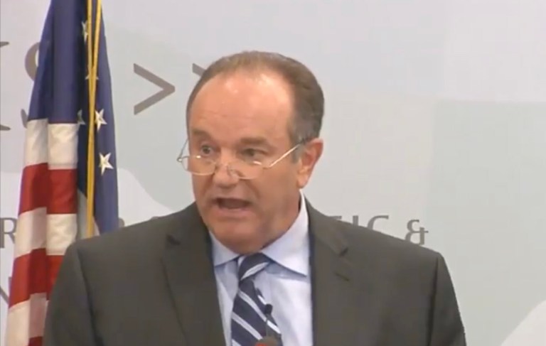 Former U.S. Supreme Allied Commander Europe Gen. Phil Breedlove, who retired in May, stressed that reassurance isn't enough. (Screen shot)