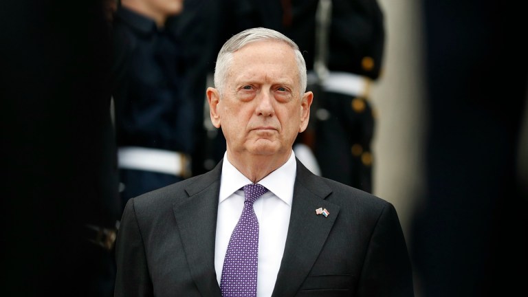 In a memo to top military leaders, Defense Secretary Jim Mattis said a high-level panel will determine how to implement Trump's ban on transgender individuals in the military. (AP Photo/Alex Brandon)