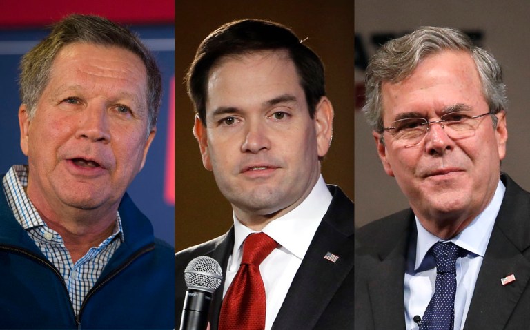 They don't want to drop out. They also don't want to directly attack Donald Trump. (AP Photos)