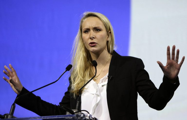 Marion Marechal-Le Pen, who in 2012 became France's youngest member of parliament in modern history before leaving politics in 2017, will address the annual gathering of conservatives on CPAC's opening day this Thursday. (AP Photo/Claude Paris, File)