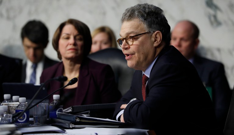 Sen. Amy Klobuchar, D-Minn., said she would have liked to hear her colleague, Sen. Al Franken, D-Minn., spend more time during his resignation speech Thursday apologizing to the women who have accused him of sexual misconduct. (AP Photo/Pablo Martinez Monsivais)