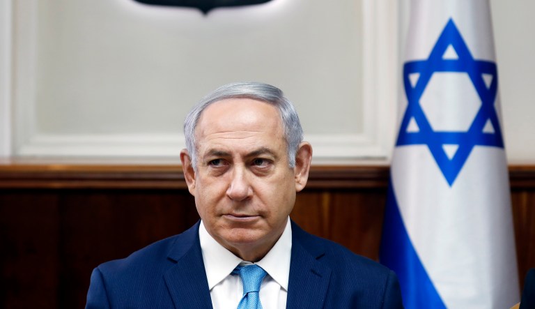 Israeli Prime Minister Benjamin Netanyahu was among the first world leaders who visited Trump at the White House after Inauguration Day. (Ronen Zvulun, Pool via AP)