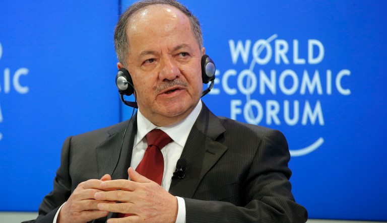 Masoud Barzani, president of the Iraqi Kurdistan region, made a major Twitter announcement earlier today: The region will hold an independence referendum on Sept. 25. (AP Photo/Michel Euler)