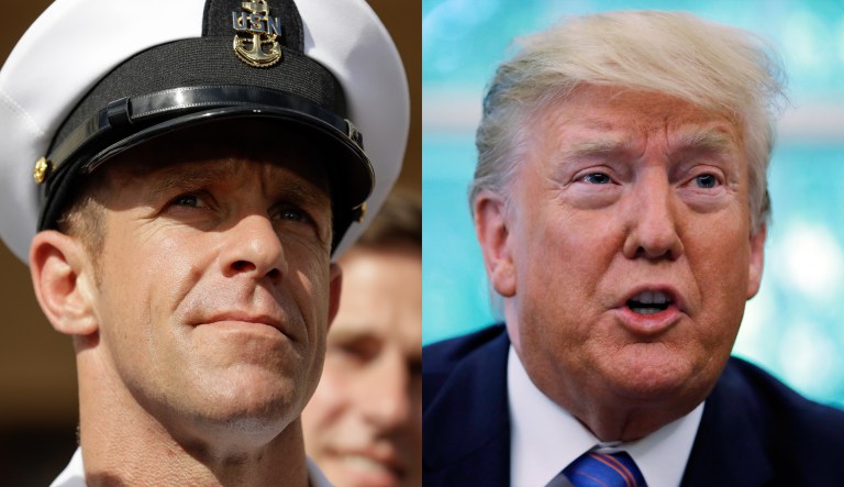 Eddie Gallagher, Donald Trump.