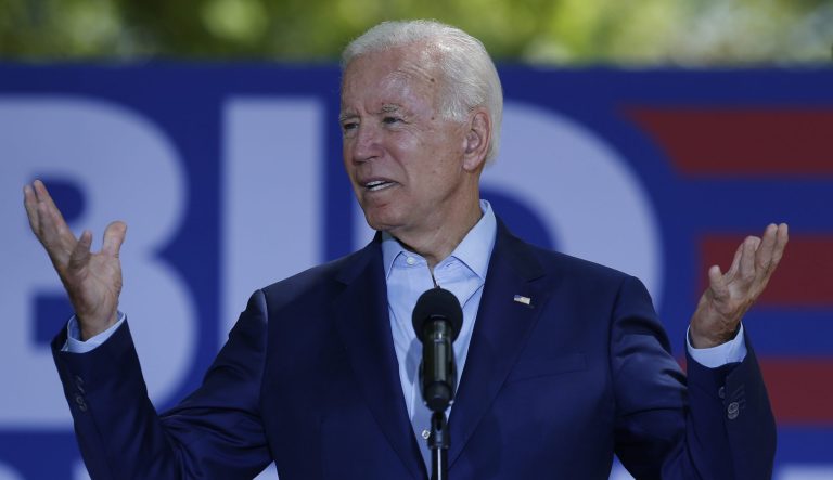 Democratic presidential candidate former Vice President Joe Biden