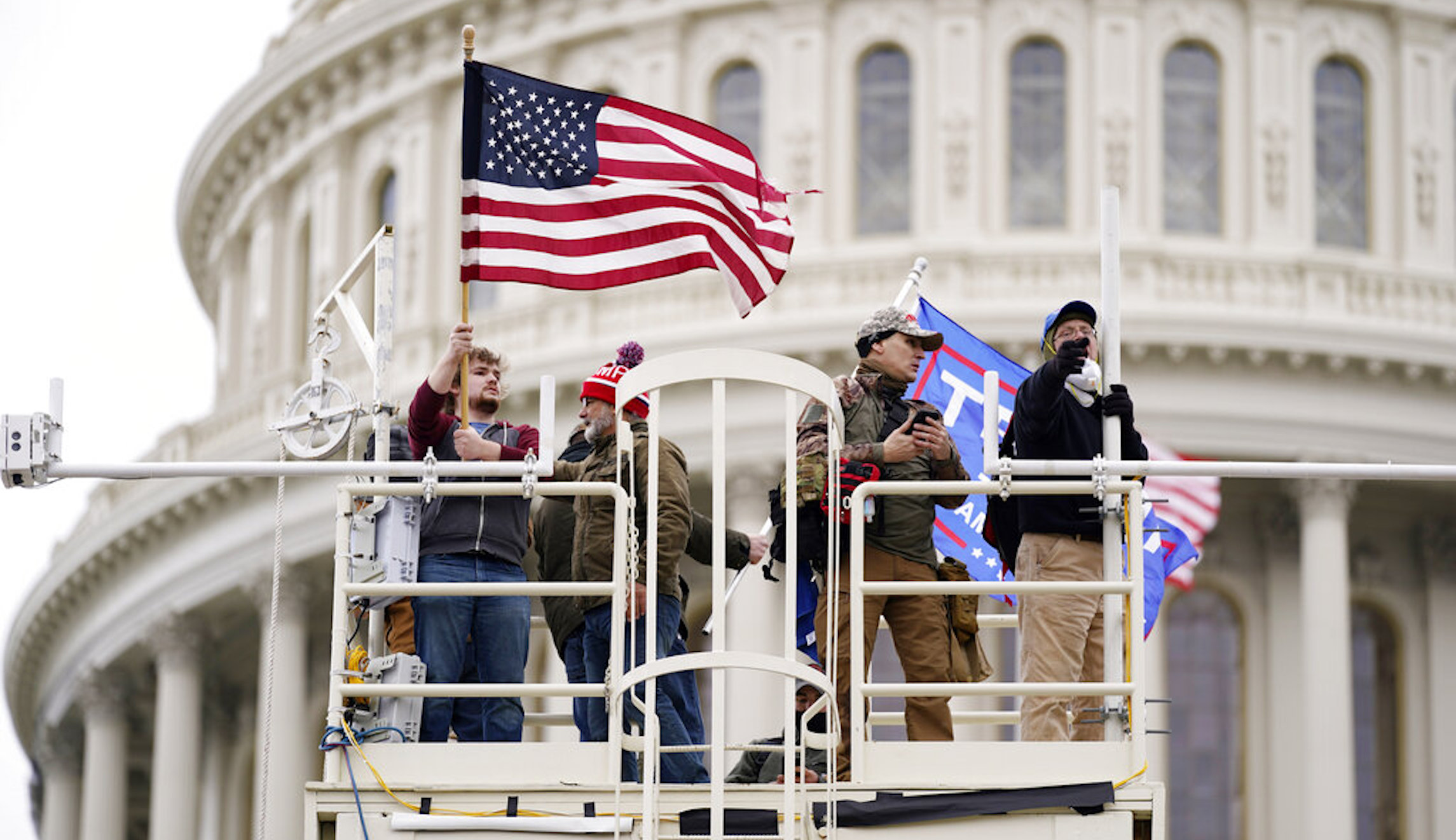 Protesters storm Capitol building, and police order evacuations