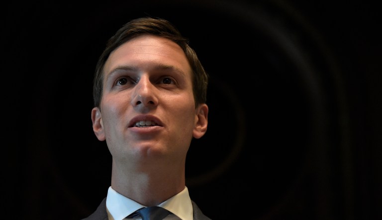 Kushner also attended the meeting designed to uncover damaging information about Hillary Clinton, along with the younger Trump and campaign chairman Paul Manafort. (AP Photo/Susan Walsh)