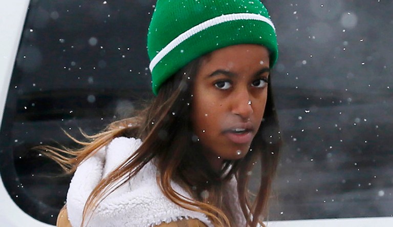 Malia Obama was photographed smoking and apparently kissing a guy. (Photo by Danny Moloshok/Invision/AP)