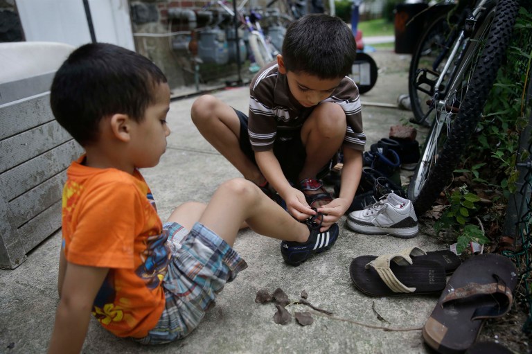 A lawmaker said housing unaccompanied illegal immigrant children on military bases has hurt readiness by filling beds that service members could stay in while completing training. He also said military personnel had to work to to prevent children from wandering onto a live fire range. (AP Photo/Seth Wenig)