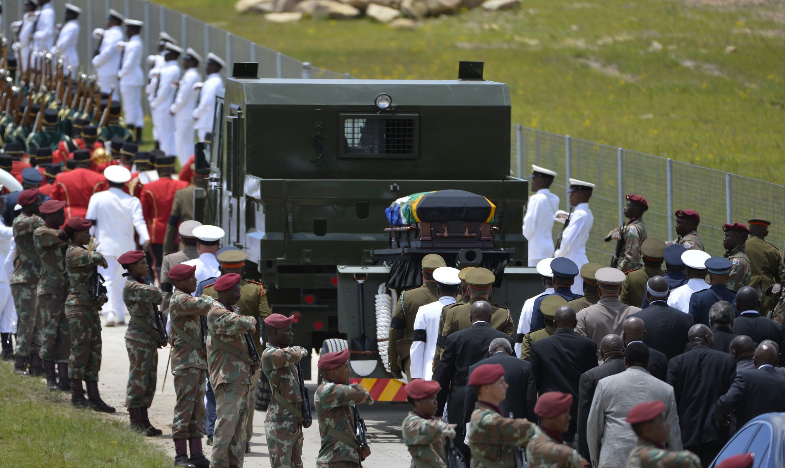 Nelson Mandela buried in rolling hills of South Africa