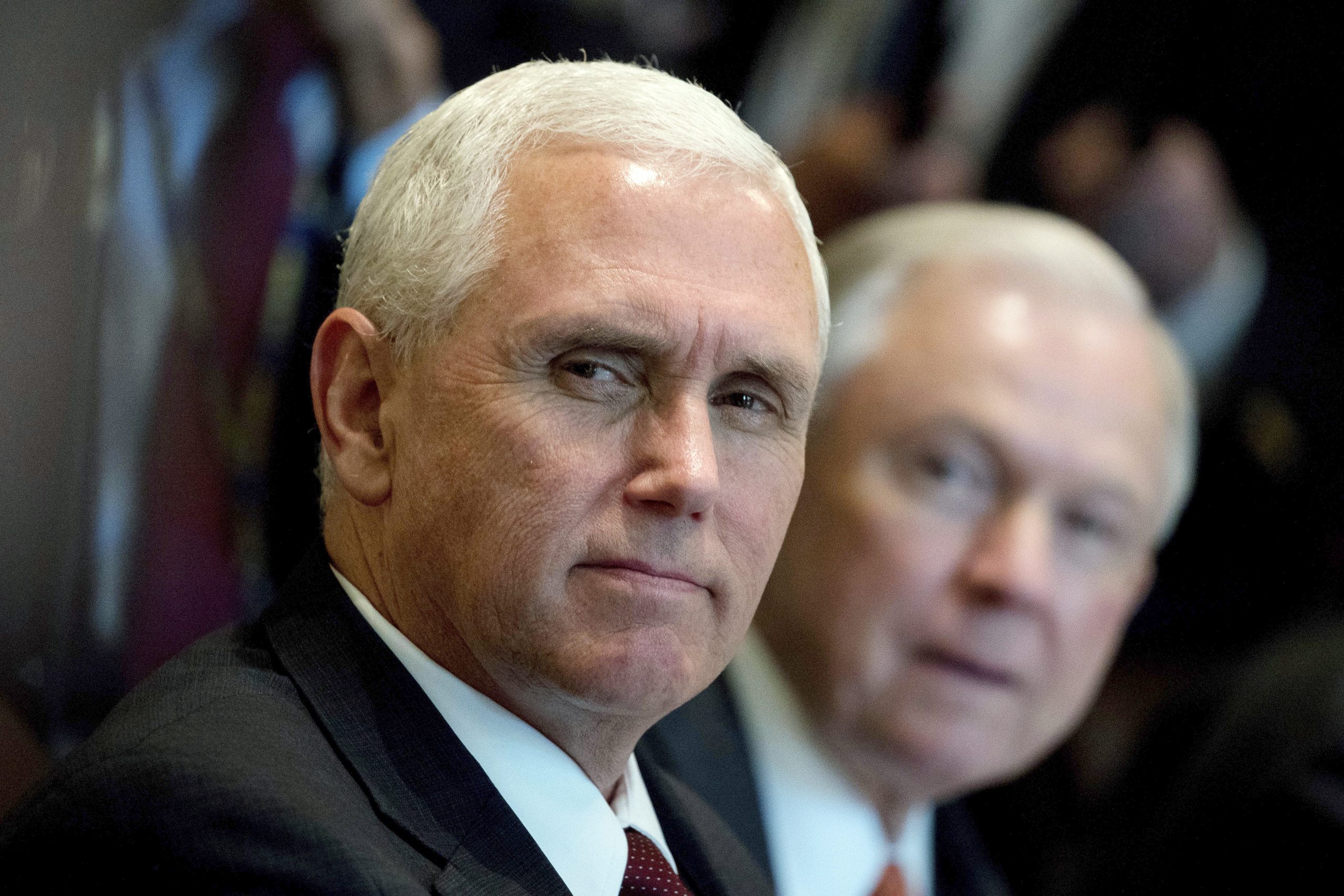 Mike Pence stays above Trump scandals and in touch with Capitol Hill
