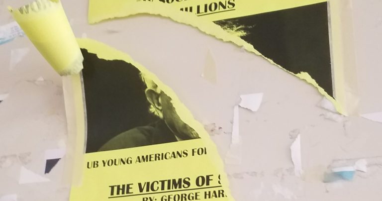 While many posters were simply torn down, others were vandalized and left with expletives and defamatory statements directed toward the club (via the New Guard)