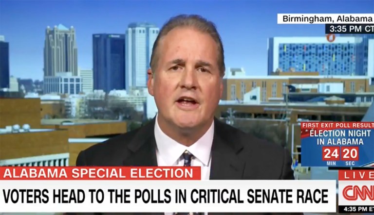 Ted Crockett, the spokesman for Republican Alabama Senate candidate Roy Moore, appeared on CNN Tuesday evening to make one final pitch before the polls close in the Cotton State. (Screenshot)