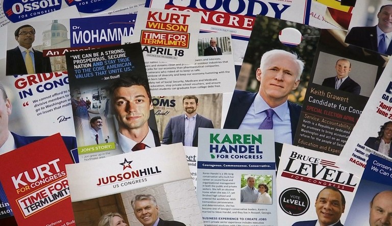 The post election dominoes of President Trump's administration have created openings in the House of Representatives. Democrats believe they have a shot at retaking the House. The DCCC said it has nearly $25 million in cash on hand, and has raised more than $72 million so far this year. (AP Photo/Alex Sanz)