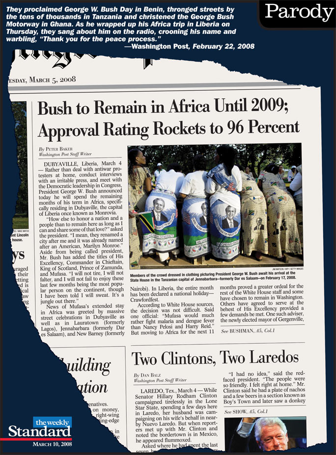 George W. Bush’s popularity soars overseas