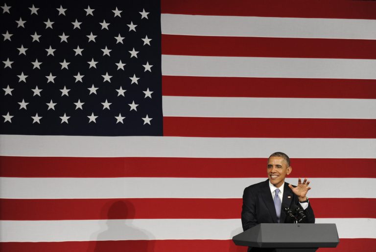 President Barack Obama speaks at a Democratic National Committee reception in San Jose, Calif., Thursday, May 8, 2014. Obama is spending three days in California raising money for the Democratic party. (AP Photo/Susan Walsh)
