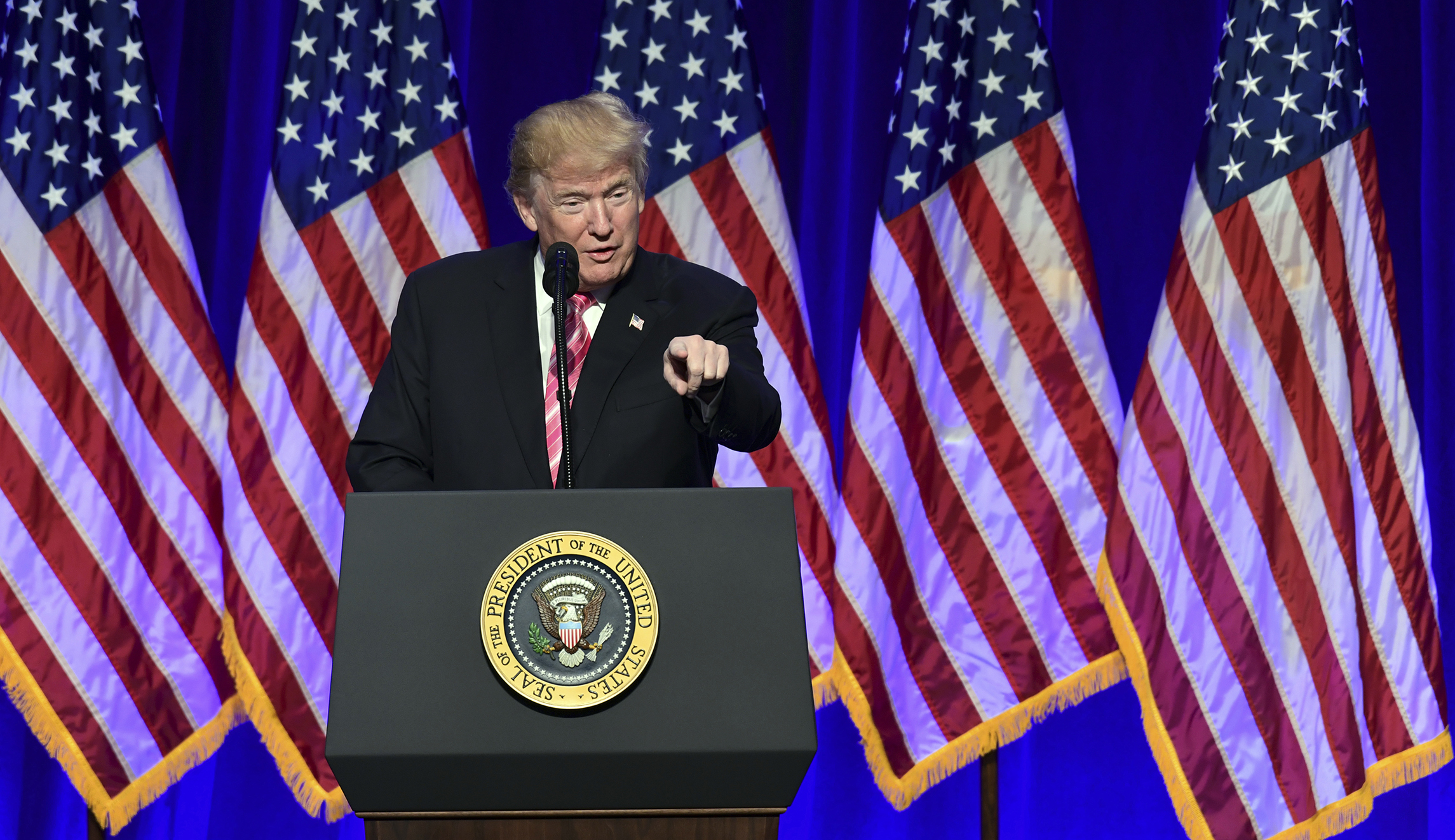 Trump slams Democrats for ‘putting national security at risk’ over government spending bill