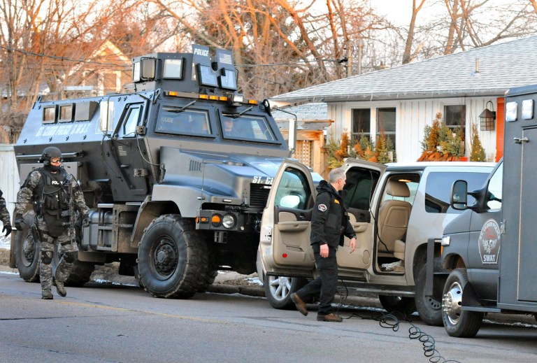 The images coming out of Ferguson, Mo., recently -- body-armored, camo-clad 