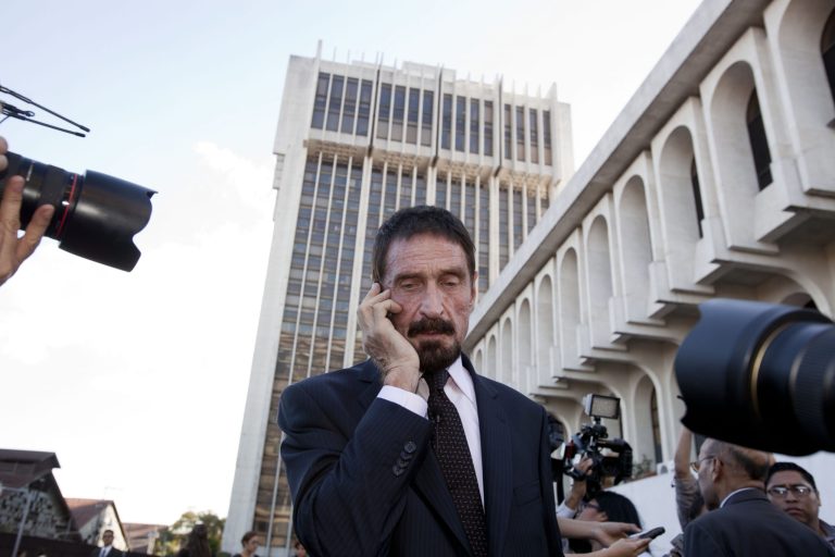 Anti-virus software developer John McAfee promises to 