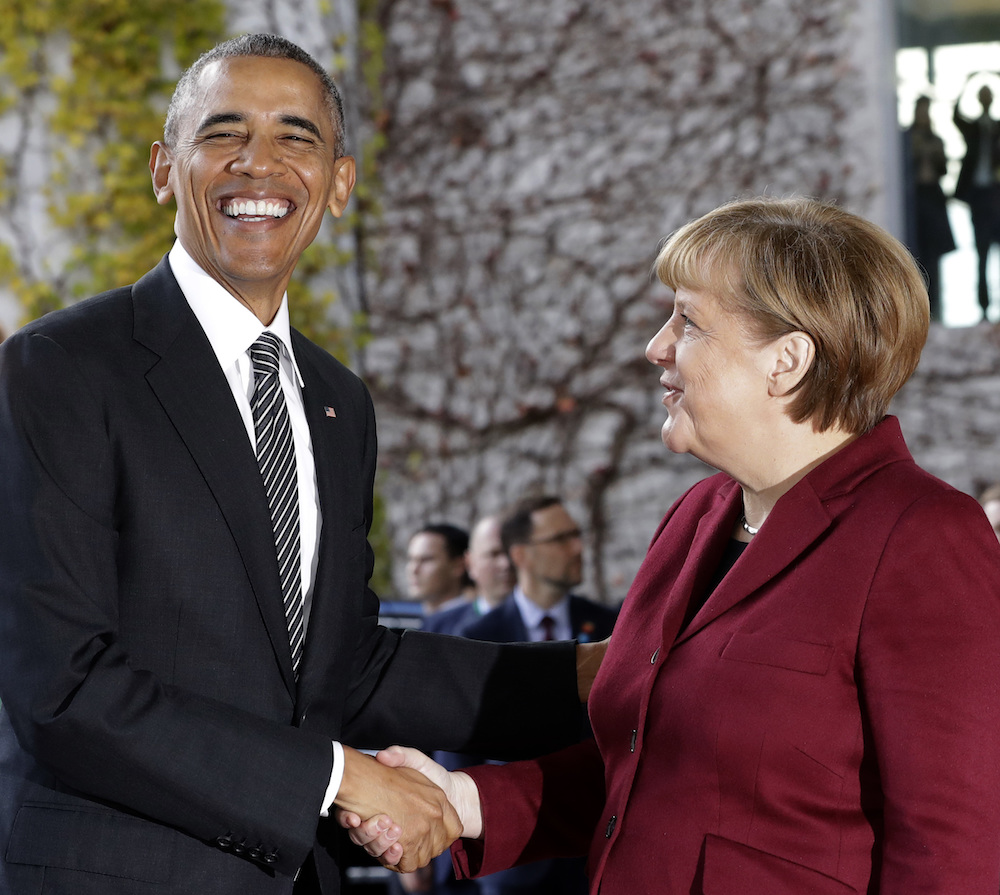 Obama, Merkel to Discuss ‘Global’ Engagement in Germany Before She Meets Trump There