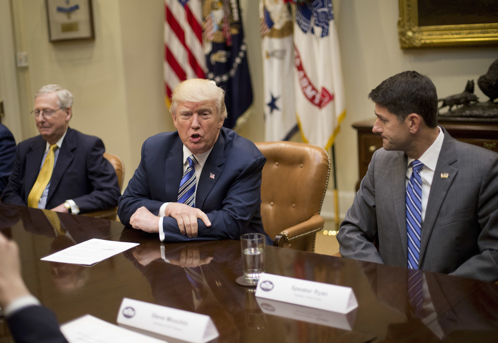 Trump proposes border wall covered in solar panels to GOP leaders: Report