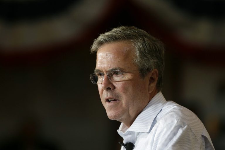 Bush reportedly urged supporters help defend his brother via an email fundraising pitch. (AP file photo/Charlie Neibergall)