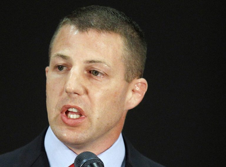 FILE - In this Oct. 29, 2012 file photo, then-Republican House candidate, now, Rep. Markwayne Mullin, R-Okla., speaks in Claremore, Okla. Hard-line House conservatives are demanding concessions from President Barack Obama on his health care law in exchange for re-opening the federal government. Arguments to relent have not persuaded these Republican newcomers _ 71 from the tea party class of 2010 and 37 who arrived in Washington earlier this year. Many are too young to remember the last shutdown in 1995 and the political woes it created for the GOP. (AP Photo/Sue Ogrocki, File)