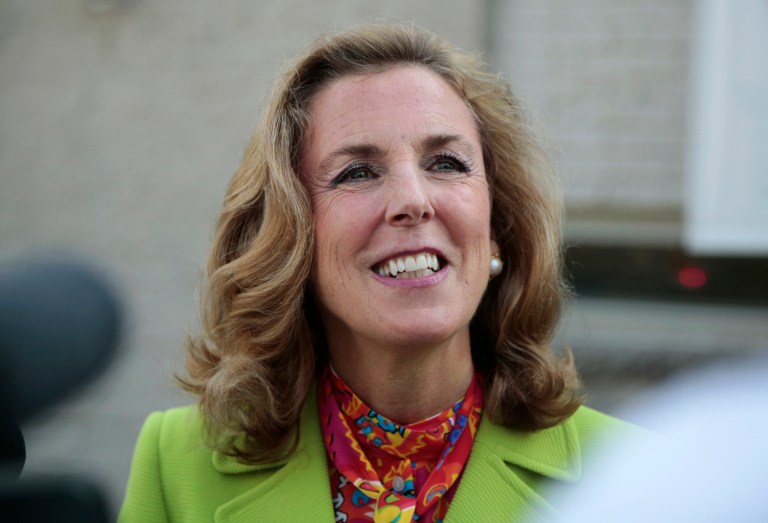 McGinty was able to boost her lead even though Clinton's lead over Trump has fallen in the state. (AP Photo/Jacqueline Larma)