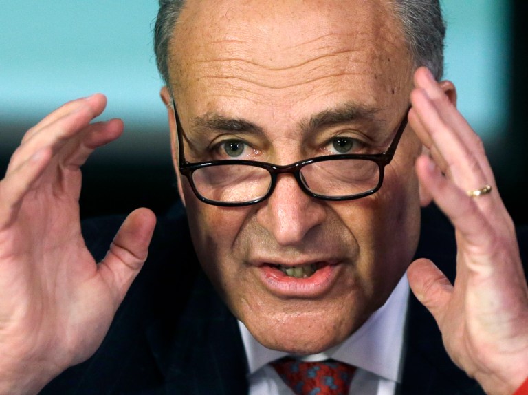 AP file
Sen. Charles, Schumer, D-N.Y., is presenting a crucial border security amendment to White House officials, a source comfirmed.