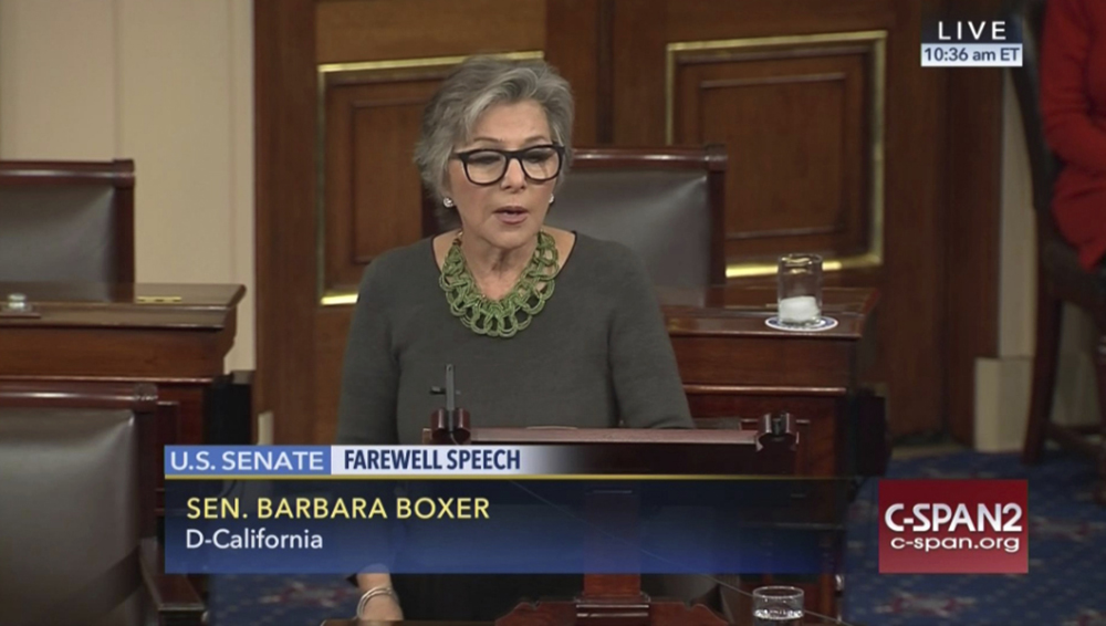 Boxer urges EPA to resist Trump