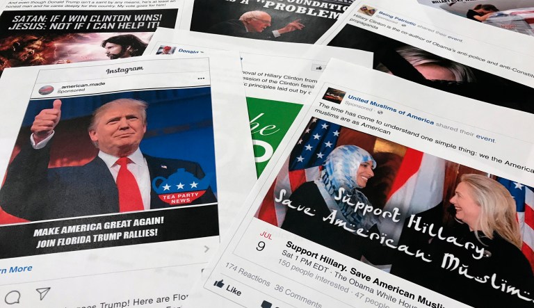 Some of the Facebook and Instagram ads linked to a Russian effort to disrupt the American political process and stir up tensions around divisive social issues.