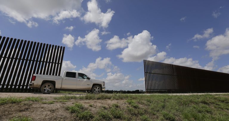 Customs and Border Protection plans to build an 18-foot levee wall through three miles on the wildlife refuge. (AP Photo/Eric Gay)