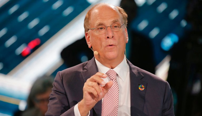 Larry Fink, CEO of Blackrock, participates in a panel during the One Planet Summit in New York, Wednesday, Sept. 26, 2018.