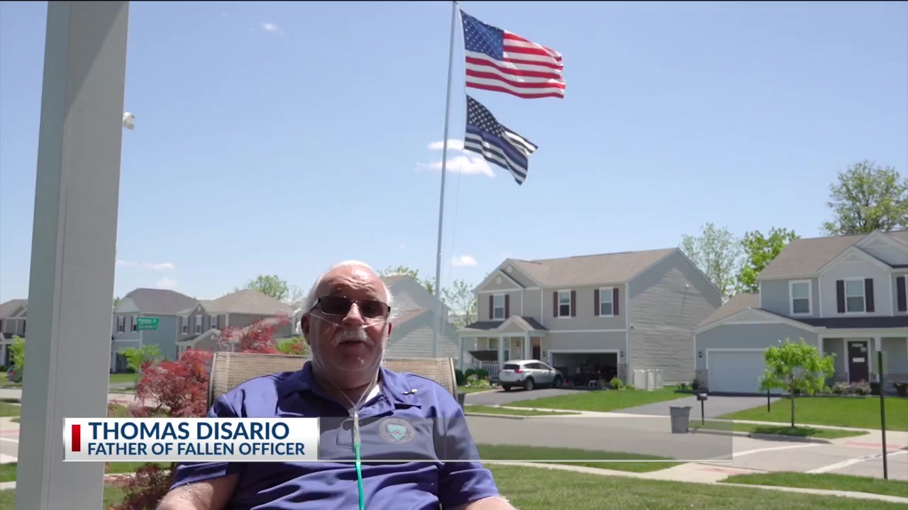 WATCH: Homeowner’s association orders father of slain officer to take down ‘Thin Blue Line’ flag