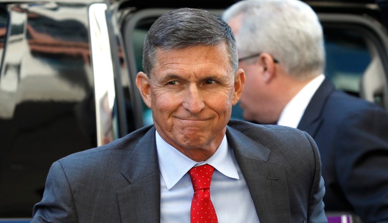 Michael Flynn, former U.S. national security adviser, arrives for a status hearing at federal court in Washington, D.C., on Tuesday, July 10, 2018.