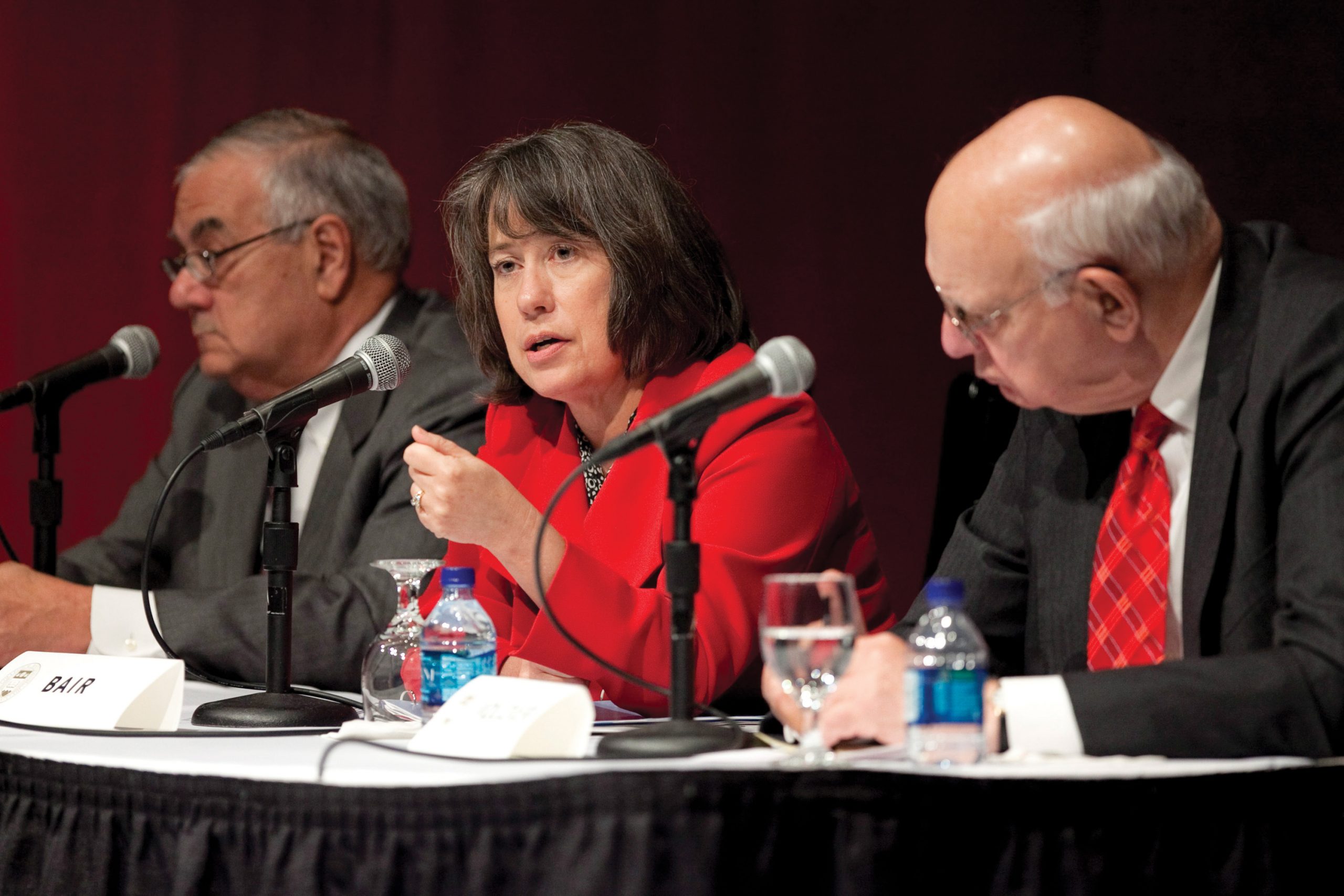 Barney Frank, Sheila Bair, and Paul Volcker in 2010.